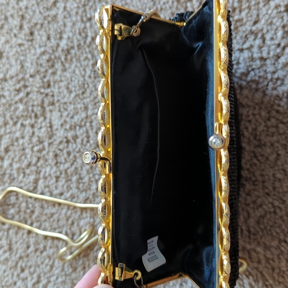 Magid black bag with gold trim - Picture 3 of 5